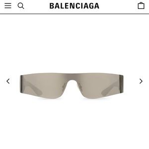 BALENCIAGA RECTANGLE MONO SUNGLASSES